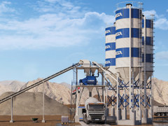 BETON SANTRALİ 90 m3 - TWINSHAFT MİKSER (İTALYAN)