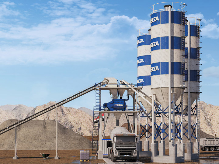 BETON SANTRALİ 90 m3 - TWINSHAFT MİKSER (İTALYAN)