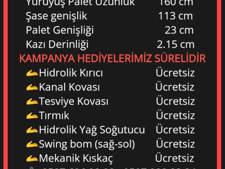 YGS 1.8 TON MİNİ EKSKAVATÖR-25 HP-3 SİLİNDİR-DİZEL SU SOĞUTMALI
