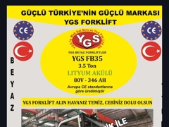  satılık beyaz elektrikli forklift YGS en uygun forklift YGS