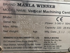 Winner L1300 CNC Dik İşleme Merkezi