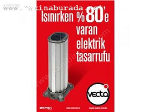 Sıfır %80 tasaruflu vecta 1200 watt fanlı ısıtıcı