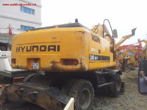 HYUNDAİ 200 W-7 SATILIK LASTİKLİ EKSKAVATÖR SANCAK MAKİNA