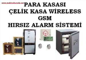 PARA KASASI ÇELİK KASA WİRELESS GSM HIRSIZ ALARM SİSTEMİ