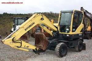 2011 model 5.500 kg HYUNDAI ROBEX 55W-9 LASTİKLİ EKSKAVATÖR