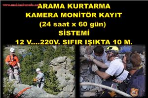 ARAMA KURTARMA KAMERA KAYIT SİSTEMİ 05364115000