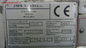 CU 662 - 660 ÇAP - 2 METRE BOY BULGAR TORNA - 2008 MODEL