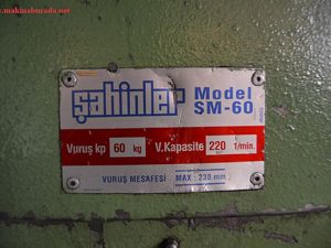 60’LIK ŞAHMERDAN MAKİNESİ