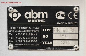 Satılık ABM marka PNK-AC-SP Daire Testere Bileme Tezgahı