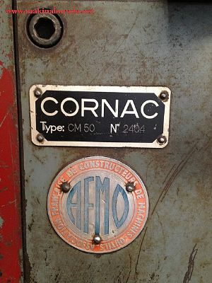 CORNAC CM50 Platen Borwerk + 1400 mm Döner Tabla