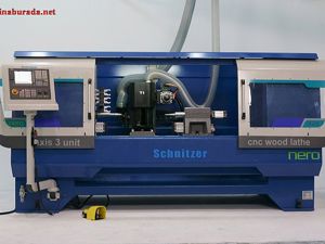 SCHNITZER 4 EKSEN 3 ÜNİTE CNC AHŞAP TORNA MAKİNASI