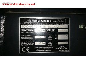 2013 Model Linde Forklift Sıfır Gibi  Acil