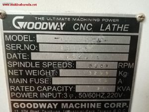 Sahibinden Goodway GLS 150 CNC Torna