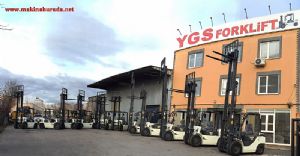 YGS BEYAZ FORKLİFTLER 3.5 TON DİZEL 11.300 USD %1 KDV 36 AY VADE 2 YIL GARANTİLİ  