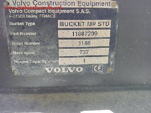  Volvo Orjinal Sıfır Kova Yükleyici