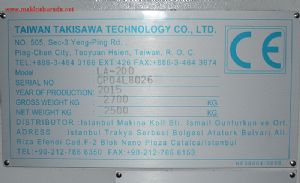 Satılık 2. El Takisawa LA-200 CNC Torna Tezgahı (8’)