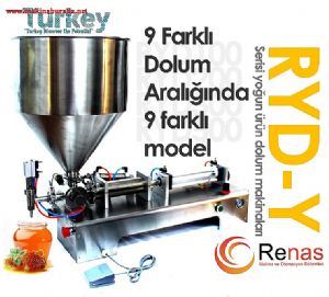 RYD-Y 1000 Yarı Otomatik Yoğun Sıvı Dolum Makinası 100-1000ml