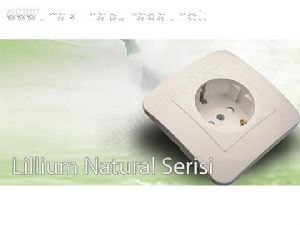 Topraklı priz - MAKEL lillium naturel
