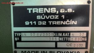 Satılık 2. El Slovak Tos Trens SN-50 2 metre Torna